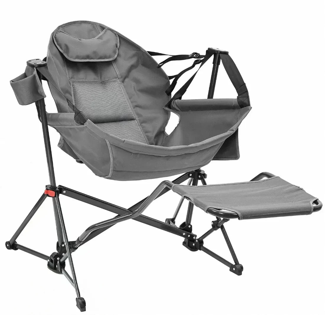 Your Backyard & Camping Sanctuary: 450lb Rated Pedal-Hammock for Napping, Reading & Stargazing