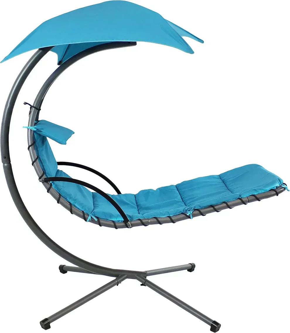 Heavy-Duty Luxury Hammock Chair – Powder-Coated Steel Frame, Removable Premium Cushions & Memory Foam