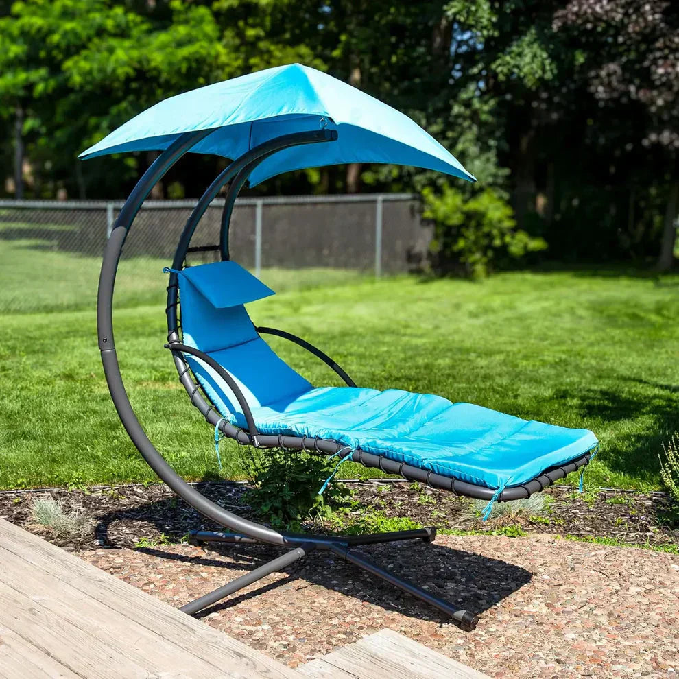 Heavy-Duty Luxury Hammock Chair – Powder-Coated Steel Frame, Removable Premium Cushions & Memory Foam