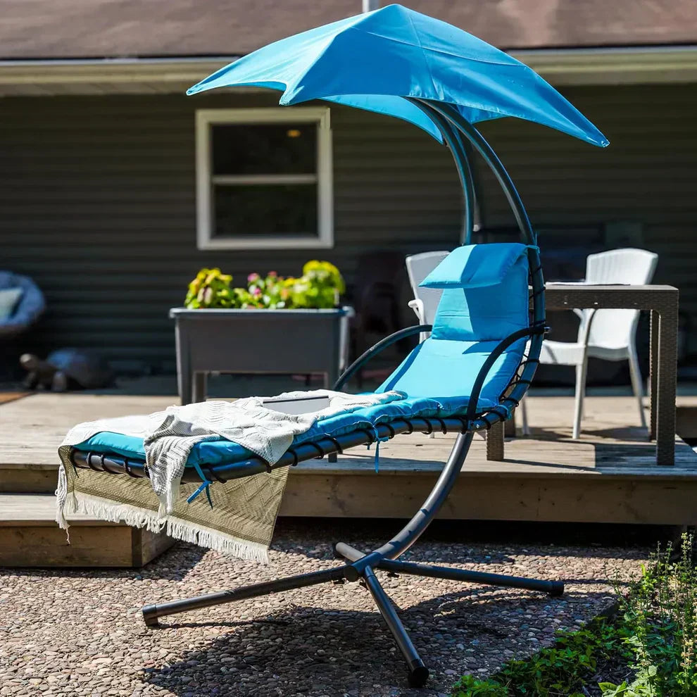 Heavy-Duty Luxury Hammock Chair – Powder-Coated Steel Frame, Removable Premium Cushions & Memory Foam