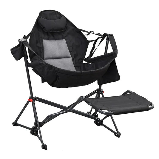 Your Backyard & Camping Sanctuary: 450lb Rated Pedal-Hammock for Napping, Reading & Stargazing