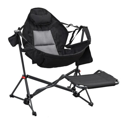 Your Backyard & Camping Sanctuary: 450lb Rated Pedal-Hammock for Napping, Reading & Stargazing